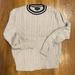 J. Crew Sweaters | Jcrew, 100% Cotton Crewneck Cricket Sweater | Color: Cream | Size: S