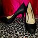 Jessica Simpson Shoes | Jessica Simpson Parisah Black Snake High Heel Platform Pumps, Size 9 | Color: Black | Size: 9