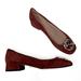 Gucci Shoes | Gucci Crystal Embellished Interlocking G Burgundy Suede Heel Pumps Eu 39 Us 9 | Color: Red | Size: 39eu