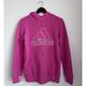 Adidas Tops | Adidas Logo Hoodie Women's Size Small S Pink Pullover Sweatshirt Stripe Cuffs | Color: Pink | Size: S