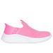 Skechers Girl's Slip-ins: Ultra Flex 3.0 - Color Palette Sneaker | Size 1.5 | Hot Pink | Textile | Machine Washable