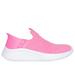 Skechers Girl's Slip-ins: Ultra Flex 3.0 - Color Palette Sneaker | Size 11.0 | Hot Pink | Textile | Machine Washable