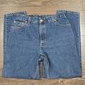 Levi's Jeans | Levi's 2000 Y2k Vintage Mom Jeans- 550 High Rise Relaxed Fit Tapered Leg Jeans | Color: Blue | Size: 14