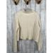 American Eagle Outfitters Sweaters | American Eagle Sweater Womens Medium Beige Cream Mock Neck Cable Knit Cropped | Color: Cream | Size: M