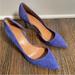 J. Crew Shoes | J.Crew Suede Blue Pointy Toe Heels Size 9 | Color: Blue | Size: 9