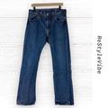 Levi's Jeans | Levi’s Men’s Size 34x32 Denim Jeans Red Tab 501 Button Fly Fit Style Straight | Color: Blue | Size: 34