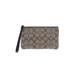 Coach Factory Leather Wristlet: Gray Bags