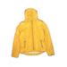 Pink Platinum Coat: Yellow Solid Jackets & Outerwear - Kids Girl's Size Small