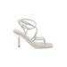 Guess Heels: Strappy Stilleto Cocktail Ivory Solid Shoes - Women's Size 8 - Open Toe