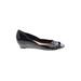 Cole Haan Wedges: Black Solid Shoes - Women's Size 8 1/2 - Almond Toe