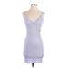 Divided by H&M Cocktail Dress - Mini: Purple Dresses - Women's Size Small