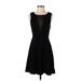 Express Cocktail Dress - A-Line: Black Solid Dresses - Women's Size Small