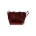 LINJER Crossbody Bag: Pebbled Burgundy Print Bags