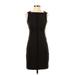 W by Worth Casual Dress - Sheath: Black Grid Dresses - Women's Size 2