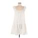 Gap Casual Dress - DropWaist Scoop Neck Sleeveless: White Print Dresses - Women's Size Medium