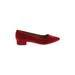 Lulus Flats: Red Print Shoes - Women's Size 6 1/2 - Pointed Toe