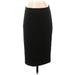 T Tahari Casual Skirt: Black Solid Bottoms - Women's Size Small