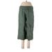 Boston Proper Cargo Pants - High Rise Straight Leg Boyfriend: Green Bottoms - Women's Size 10
