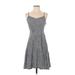 Old Navy Casual Dress - A-Line: Gray Print Dresses - Women's Size Small