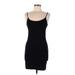 H&M Casual Dress - Party Scoop Neck Sleeveless: Black Solid Dresses - Women's Size Medium
