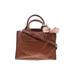 London Fog Satchel: Brown Print Bags