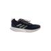 Adidas Sneakers: Athletic Platform Casual Blue Print Shoes - Women's Size 10 - Almond Toe
