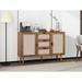 3-Drawer Accent Storage Cabinet with 2 Door,for Living Room