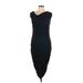 Bailey 44 Cocktail Dress - Party V-Neck Sleeveless: Black Solid Dresses - Women's Size Large