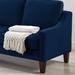 Upholstered Velvet Loveseat sofa with Wooden Legs