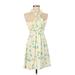 Juicy Couture Casual Dress: Yellow Floral Motif Dresses - Women's Size Small