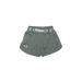 Under Armour Athletic Shorts: Green Color Block Sporting & Activewear - Kids Girl's Size Small