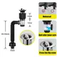 Retractable Deodorant Drainage Tube Basin Installation Universal Flexible Sink Drain Pipe Set For