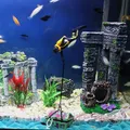 Aquarium Decoration Accessories Fish Tank Ornament Treasure Hunter Diver Action Figure Treasure