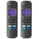 2 Pack Replacement TV Remote Controls for Roku TV Infrared Remote ONLY for TV NOT for Other Roku