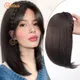 MEIFAN Synthetic Short Straight Headband Half Wig Clip in Hair Extension Fluffy Natural False