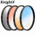 KnightX Grad Blue Orange Red Gray Neutral Density Camera Lens Filter For canon eos sony nikon