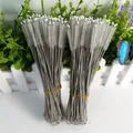 50-100 Pack Straw Brush Kit Straw Cleaner Nylon Stainless Steel Brush Long Handle Fish Tank Straw