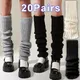 Lolita Leg Warmers Women Long Socks Wool Knitted Foot Cover Arm Warmer Y2K Autumn Winter Crochet