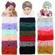 Bandeau de sauna élastique doux pour bébé fille nœud torsadé élastique bandeau en coton turban