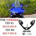 YZF R1 R6 Nero L&R Specchietti retrovisori moto con indicatori di direzione per YAMAHA R1 R6 YZF-R1 2015-2029 YZF-R6 2017 2018 2019 2029