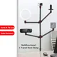 7lb Load C Tripod Clamp Desk Light Stand Live Boom Arm with 1/4" Ball Head for Ring Light DSLR