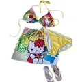 Hello Kitty-Maillot de bain fendu hawaïen pour femmes petit bikini push-up vêtements de plage