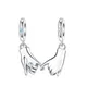 925 Sterling Silver Hand Couple Love Hook Pendant Charm Fit Original Pandora Charms Bracelets Women