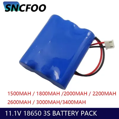 Batterie polyvalente avec sortie haute capacité LifeP04 18650 mAh 3000mAh 3400mAh 3S 1500mAh