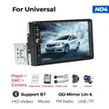 Autoradio 1 Din 7 pollici lettore multimediale universale Autoradio HD Touch Screen ingresso FM AUX