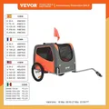 VEVOR Remorque de Vélo Chien Pliable Charge 30 kg Porte Animaux de Compagnie de Vélo Cadre Facile à