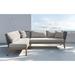 Latitude Run® Azile 92" Wide Outdoor L-Shaped Patio Sectional Set w/ Cushions Wood in Brown | Wayfair 25725CFB61844D62AA52BC6488B8B0C8