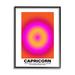 Stupell Industries bb-562-Framed Funny Capricorn Astrology Wrapped Canvas Print Canvas in Orange/Pink | 20 H x 16 W x 1.5 D in | Wayfair