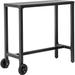 Lark Manor™ Arteta 37"H Rectangular Metal Outdoor Bar Table Metal in Black | 37.2 H x 39 W x 15.7 D in | Wayfair 2255A8C75CE047BD9E2D27E9670BAB8F