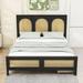 Bay Isle Home™ Skylloura Platform Storage Bed Wood in Gray/Black | 46 H x 57 W x 81 D in | Wayfair 6214DCEDAD434E66A6C0E419B9625DB4